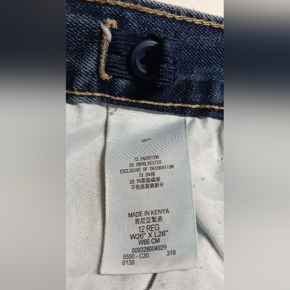 LEVI'S 550tm Relaxed boys jeans, 12 reg, 26 x 26 - Picture 6 of 6